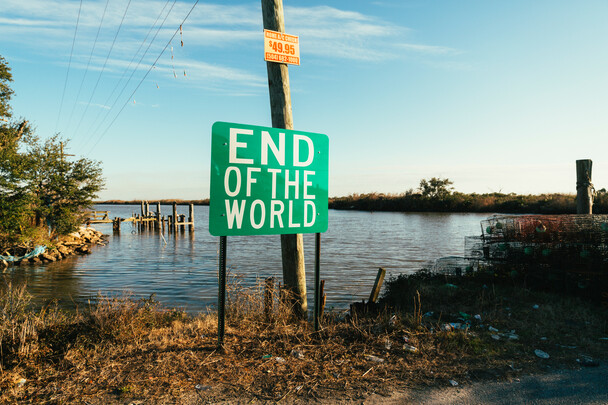 "End of the World" sign